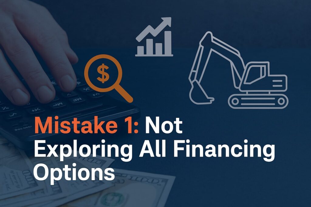 Mistake 1: Not Exploring All Financing Options