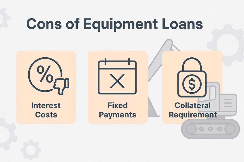 Cons of Equipment Loans