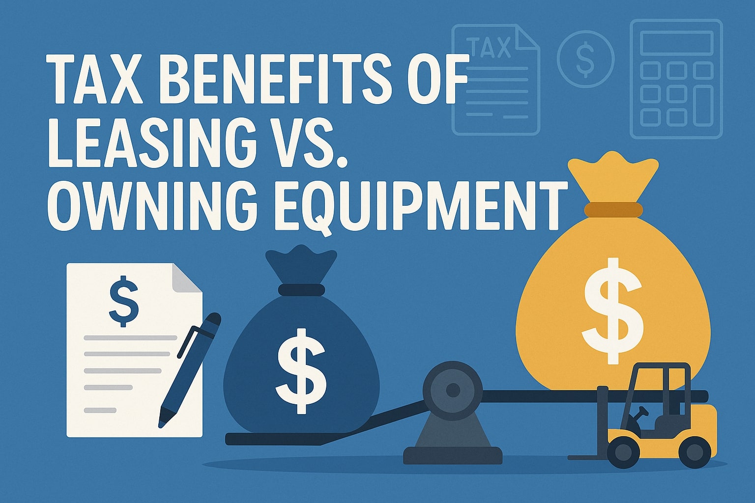 Tax Benefits of Leasing vs. Owning Equipment
