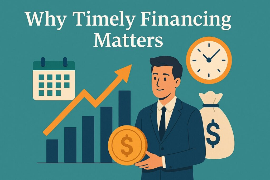 Why Timely Financing Matters