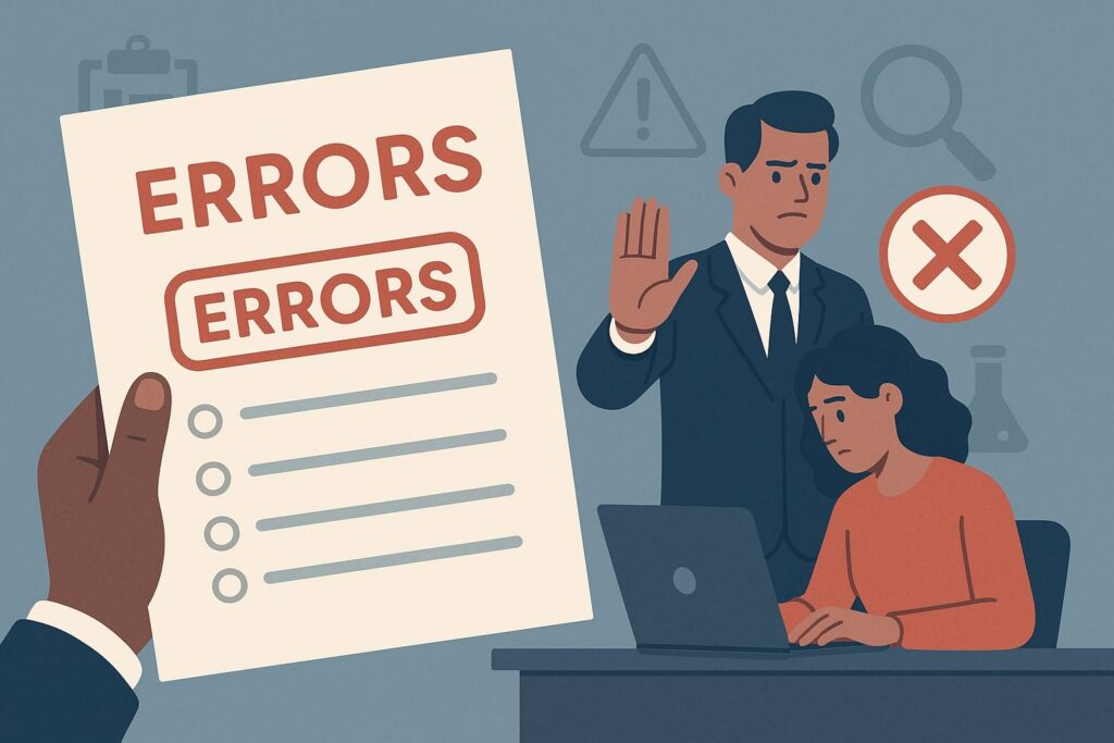 Documentation Errors That Sink Approvals
