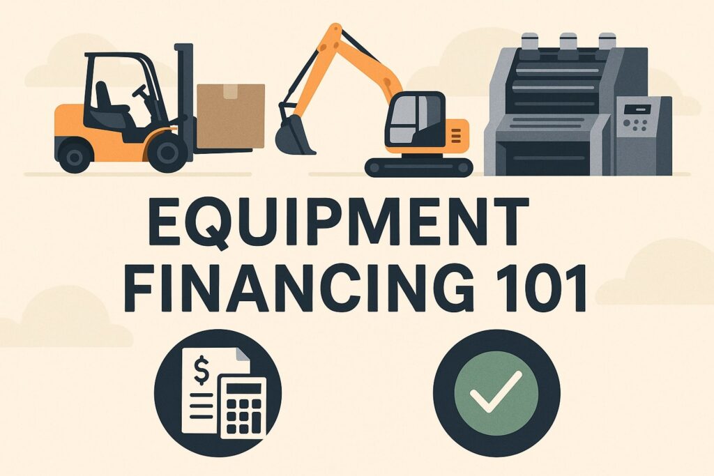 Equipment Financing 101: What Counts as “Equipment” and Which Type of Financing Fits?
