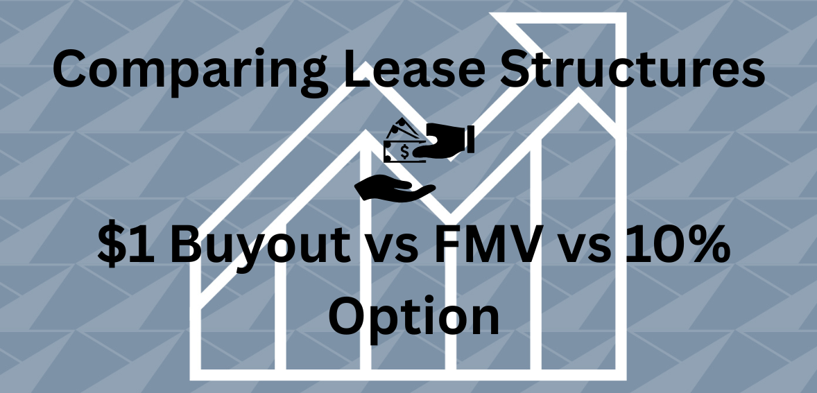 Comparing Lease Structures: $1 Buyout vs FMV vs 10% Option