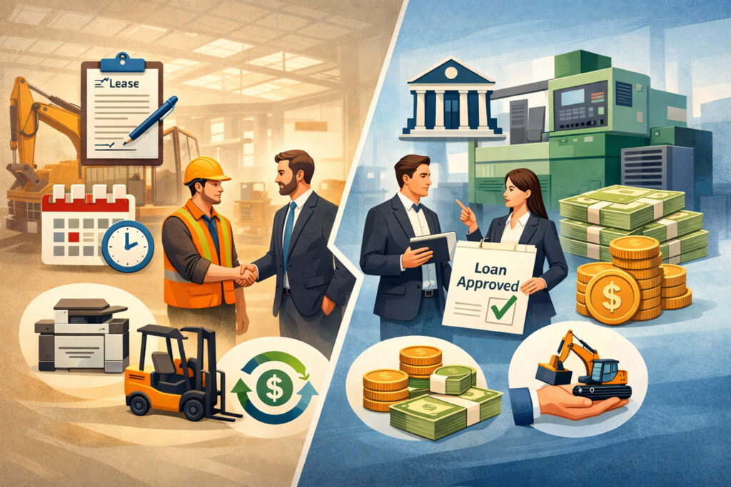 Equipment leasing vs. equipment financing: what is the difference?