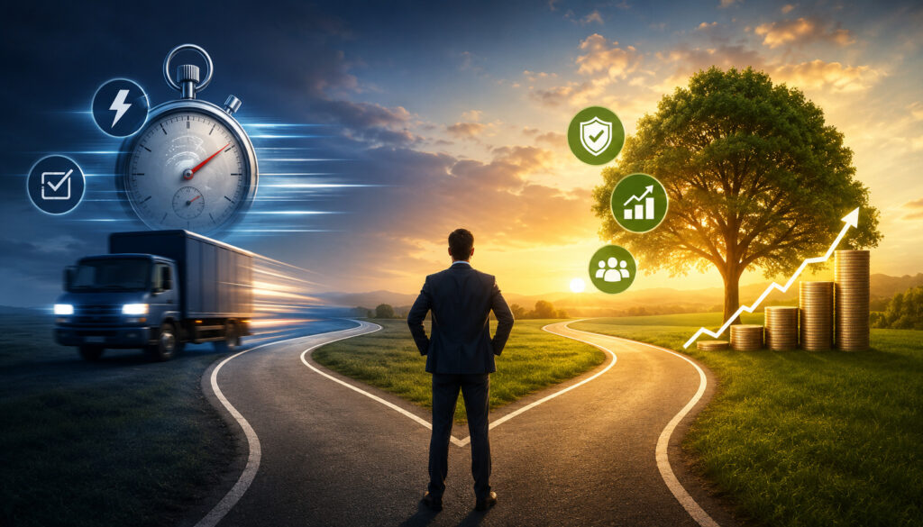 Comparing long-term value with fast approval speed