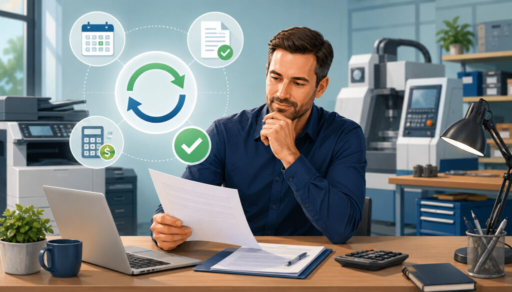 Equipment lease renewal review