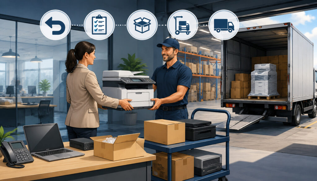 Returning leased equipment to the provider