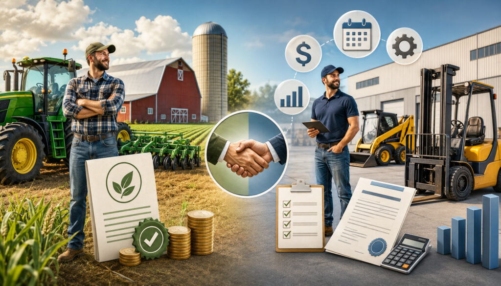 USDA equipment loans vs regular equipment financing comparison